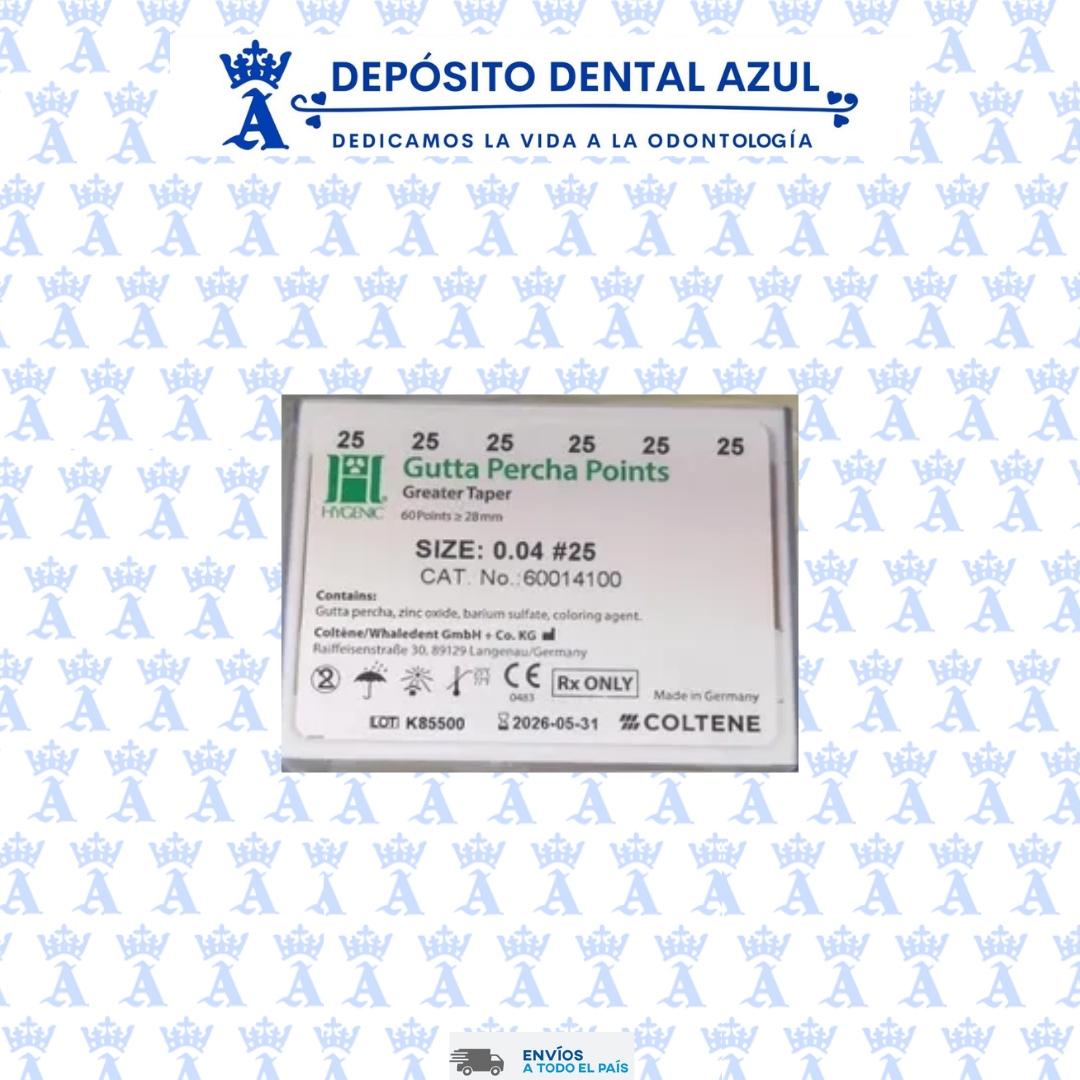 GUTTA PERCHA HYGENIC GT 04 #25 C/60