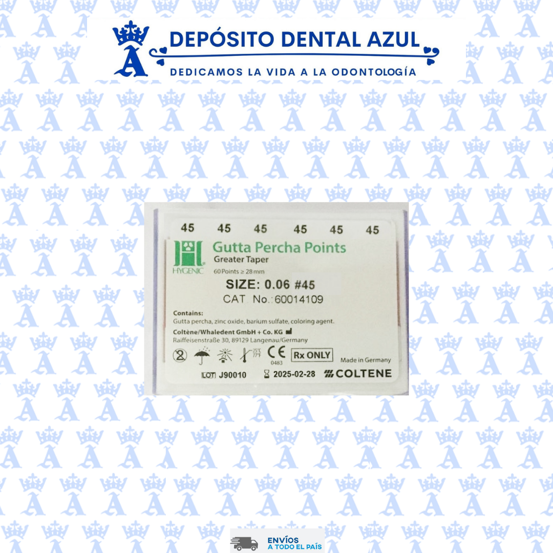 GUTTA PERCHA HYGENIC GT 06 #45 C/60