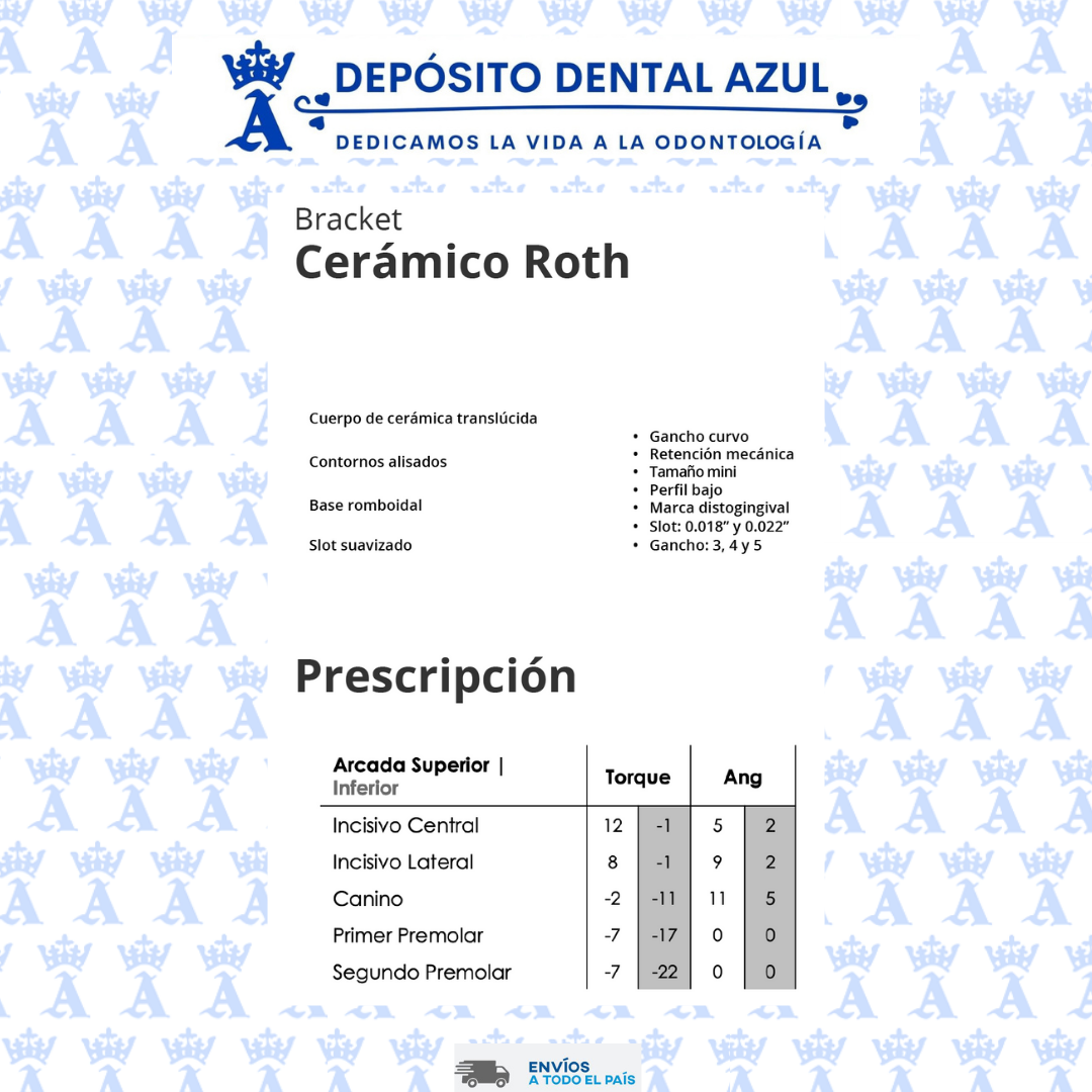 BRACKET CERAMICO ROTH .022