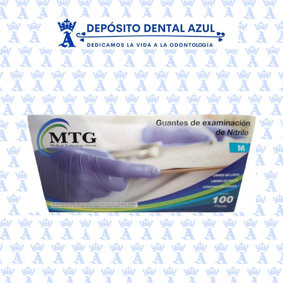 GUANTE NITRILO M LILA C/100 MTG