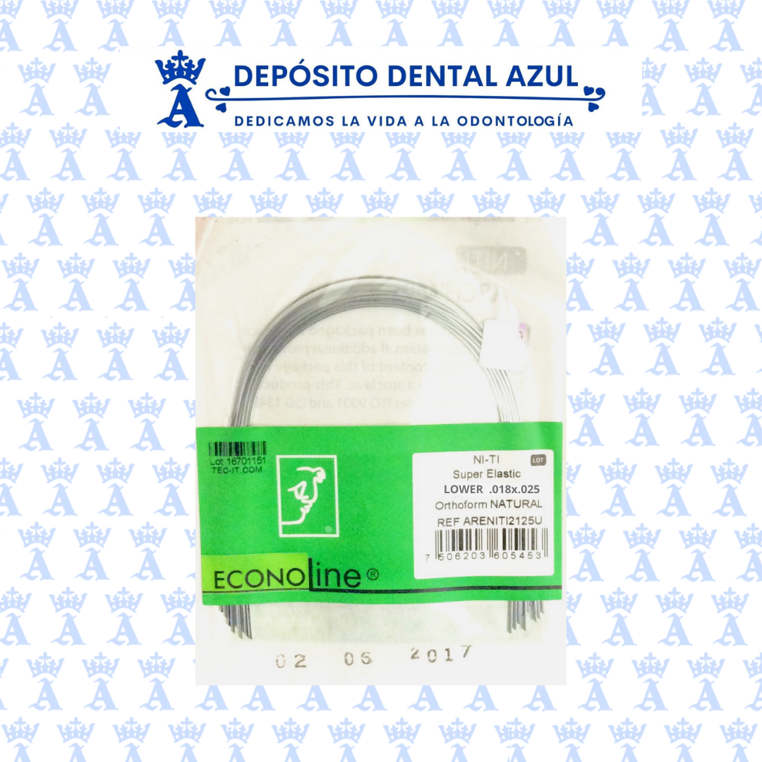 ARCO NITI .018X.025 INF SOBRE C/10  AKP