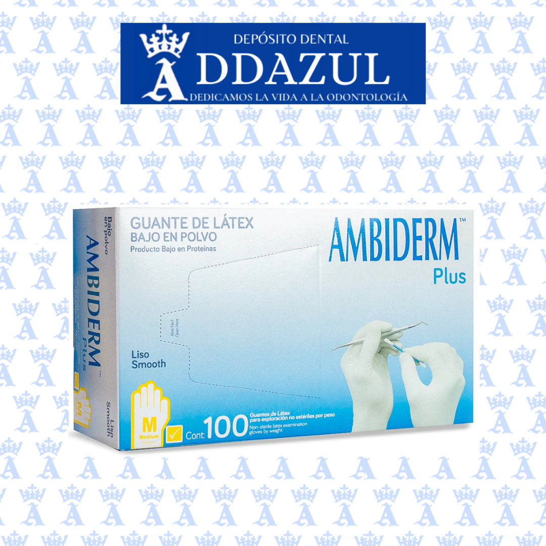 GUANTE AMBIDERM PLUS AMARILLO M