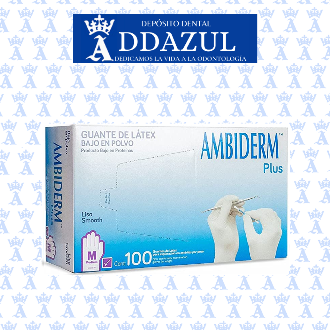 GUANTE AMBIDERM PLUS MORADO M