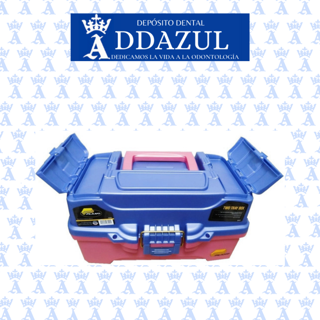 CAJA PLANO 2 CHAROLAS 6202 ROSA