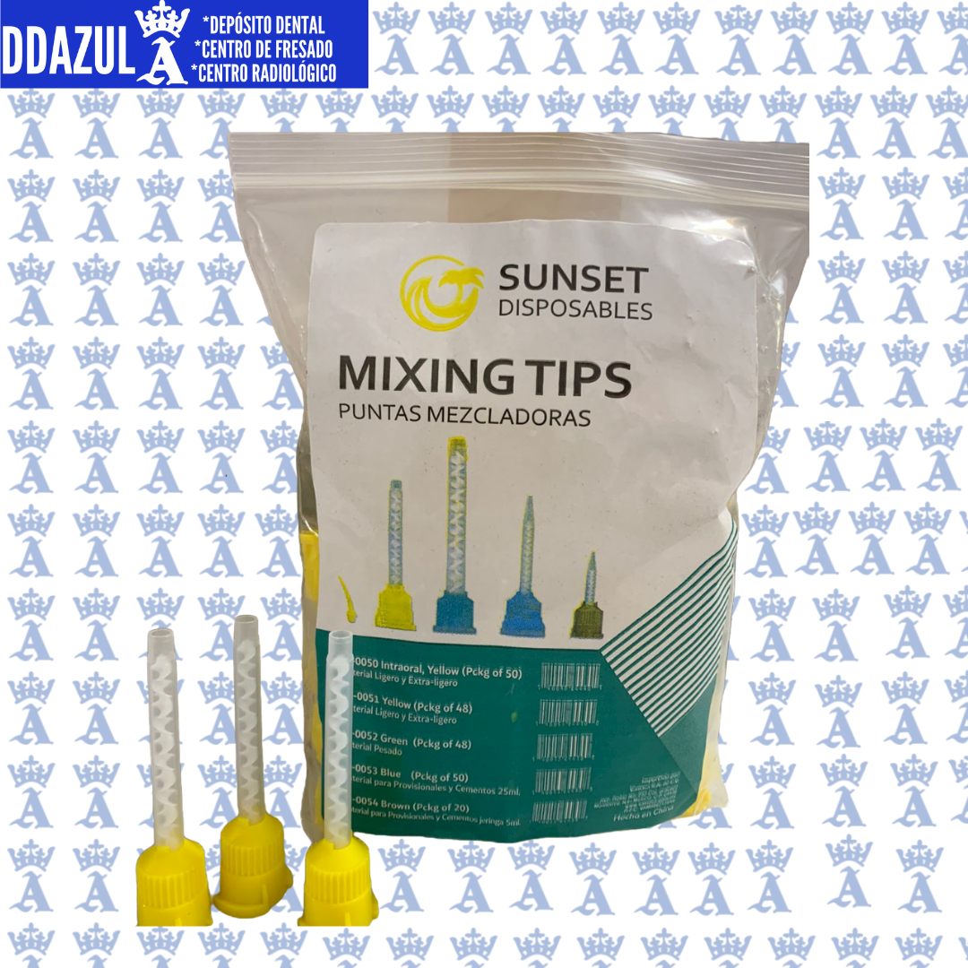 PUNTA MEZCLADORA AMARILLA SUNSET C/48