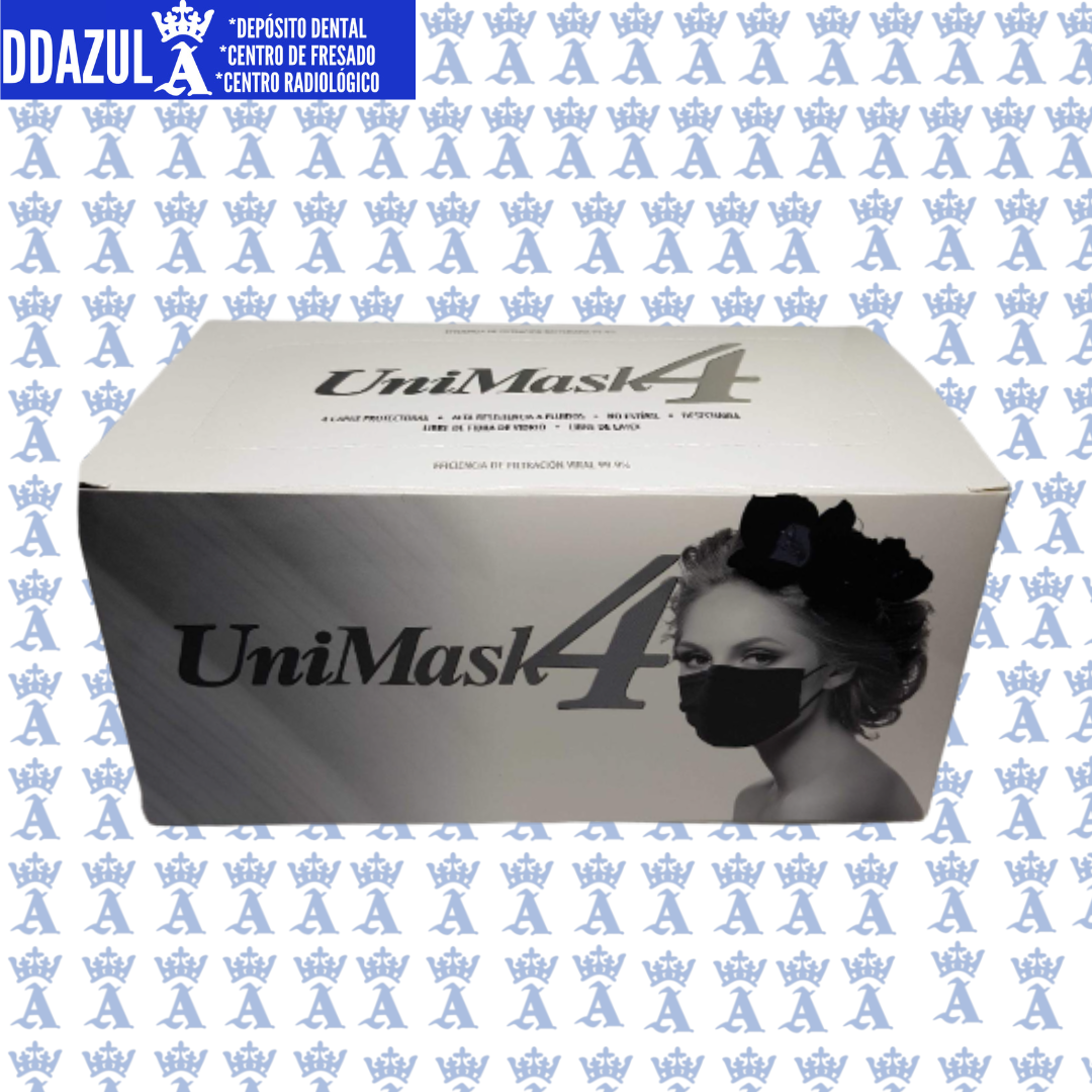 CUBREBOCA UNIMASK 4 NEGRO