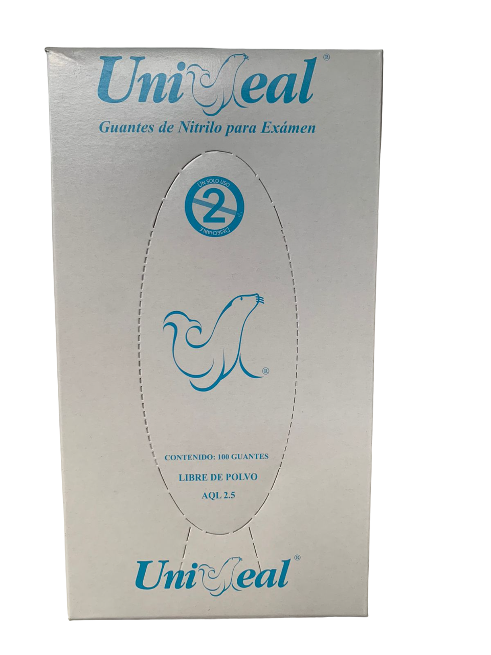 GUANTE UNISEAL NITRILO AZUL M