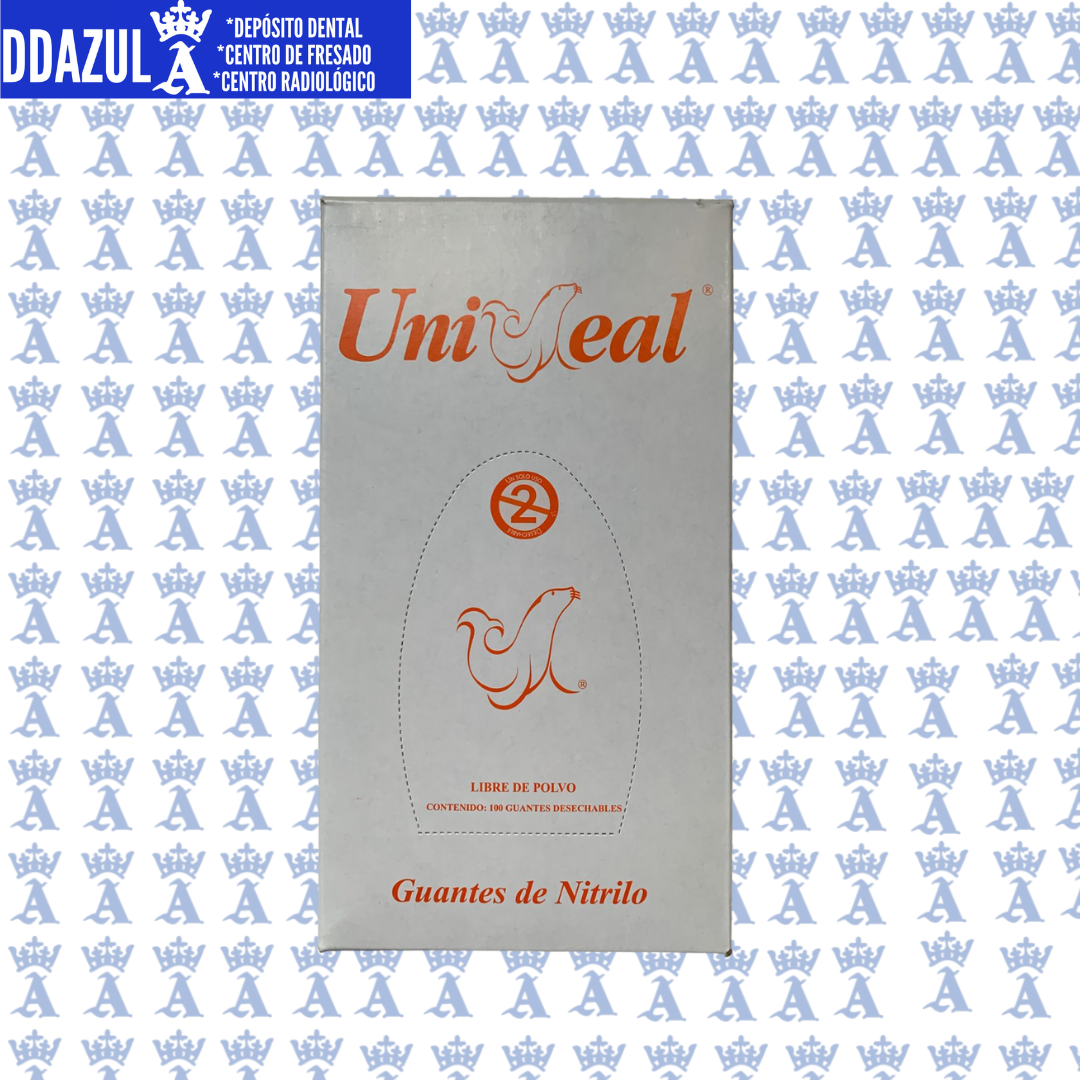 GUANTE UNISEAL NITRILO NARANJA M