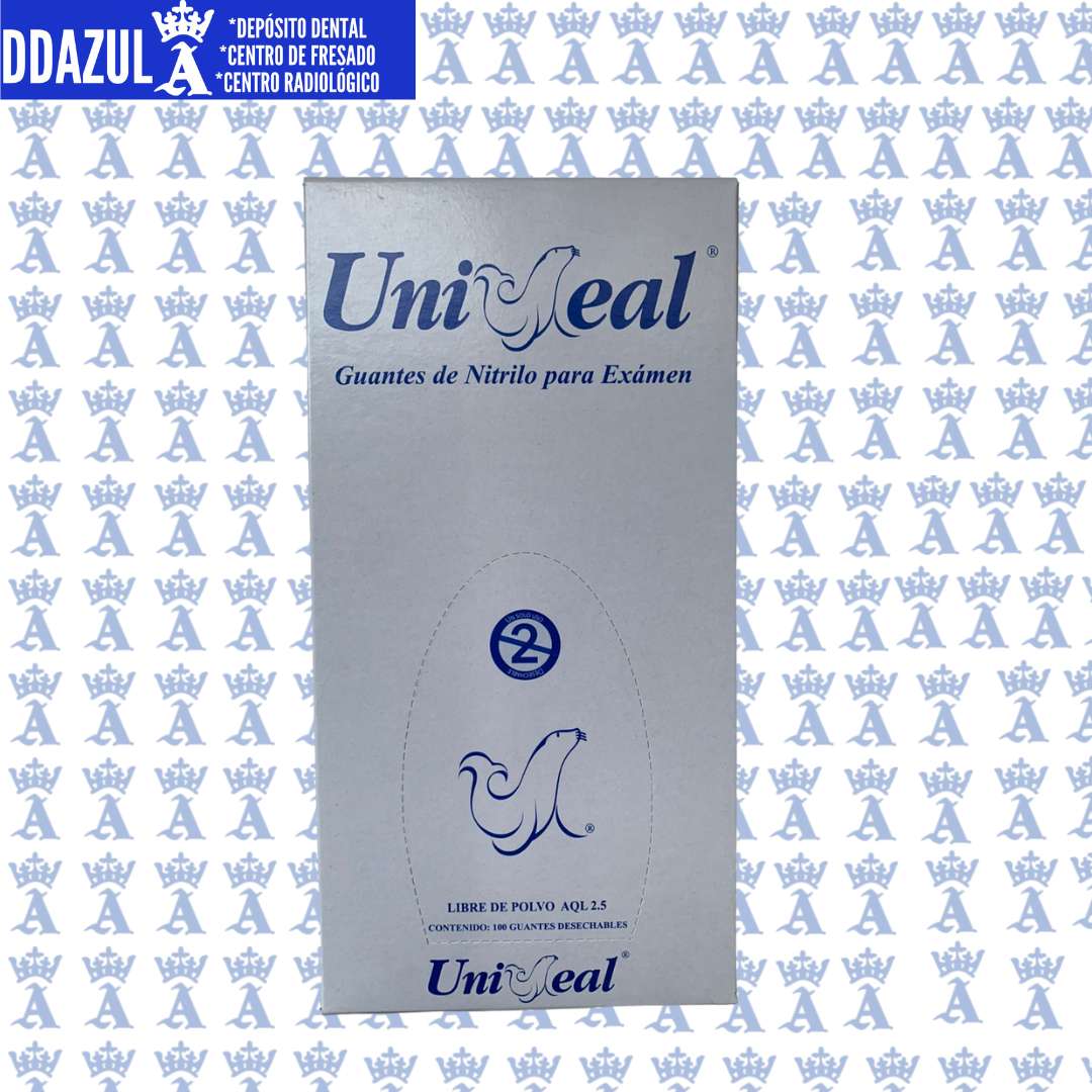 GUANTE UNISEAL NITRILO AZUL COBALTO XCH