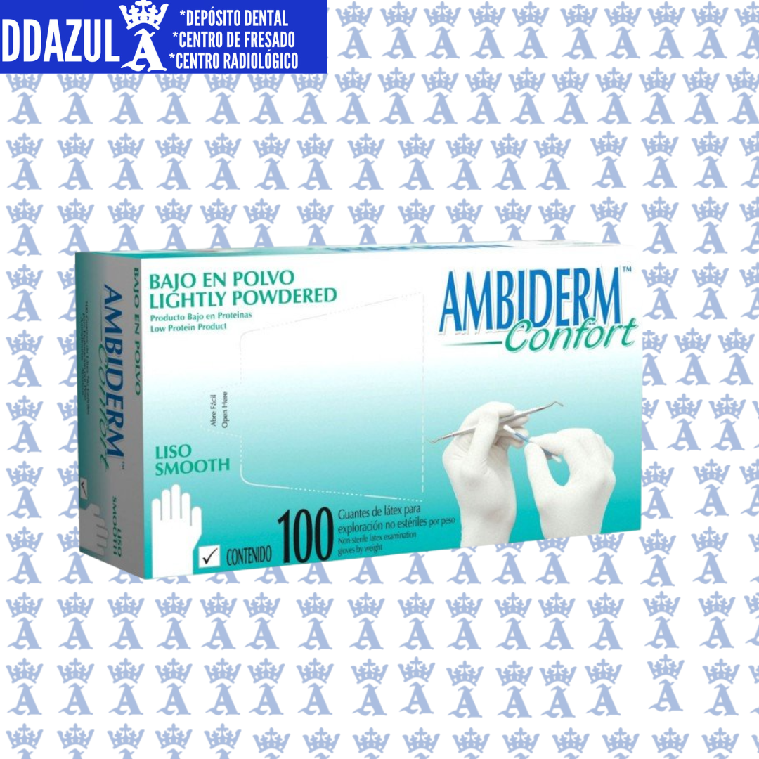 GUANTE AMBIDERM CONFORT LATEX CH