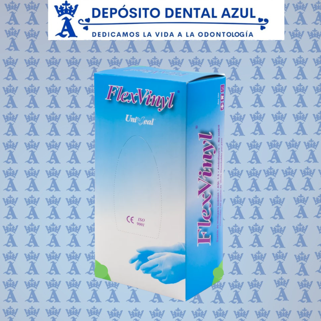 GUANTE FLEX VINYL G AZUL