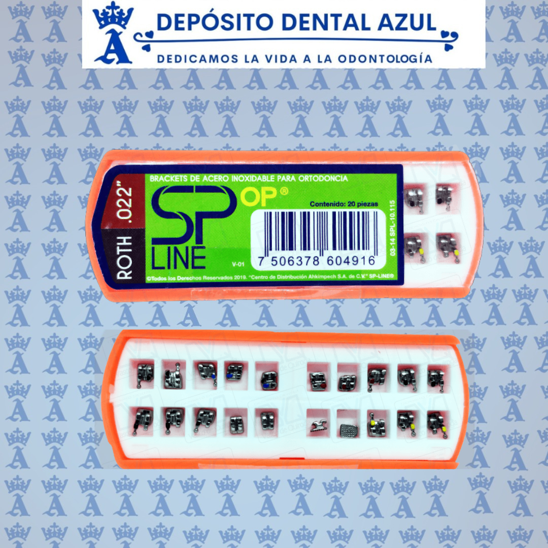 BRACKETS ROTH .022 SP LINE OP AKP