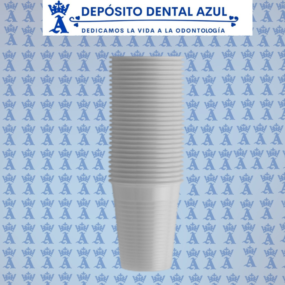 VASOS DE PLASTICO BLANCO OPACO