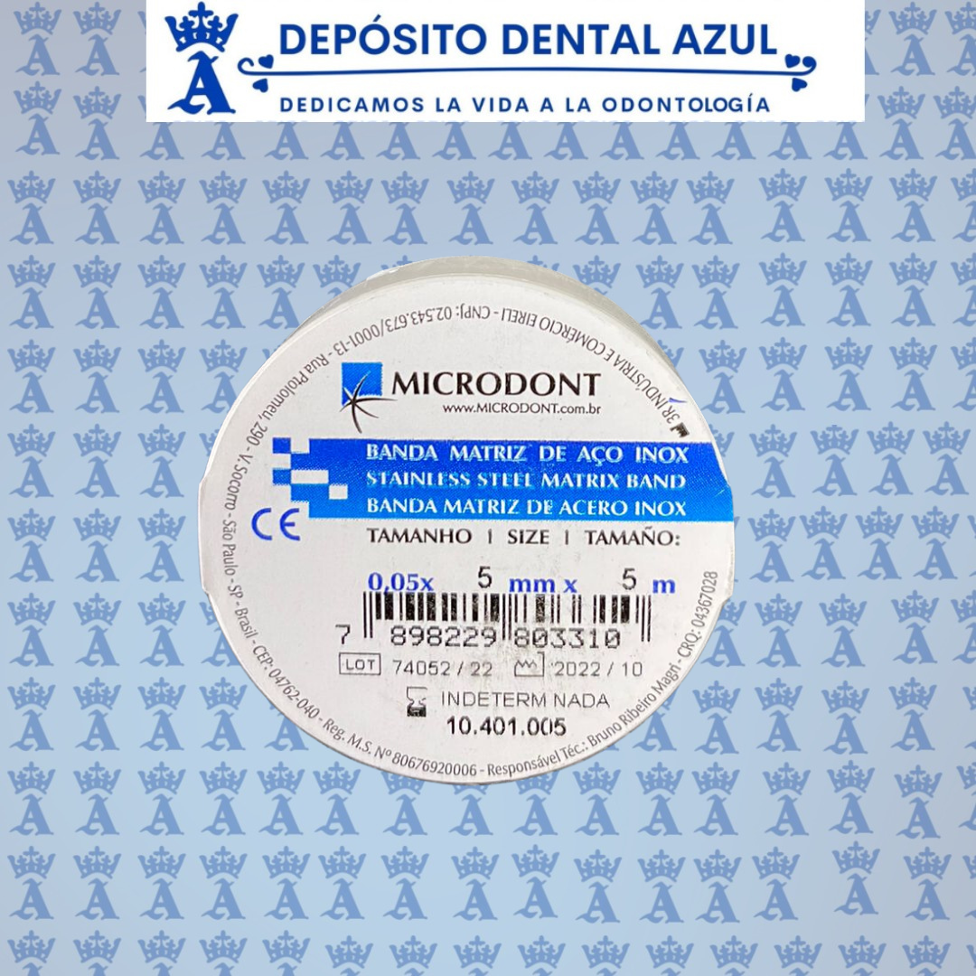 BANDA MATRIZ ROLLO .05 X 5M. MICRODONT