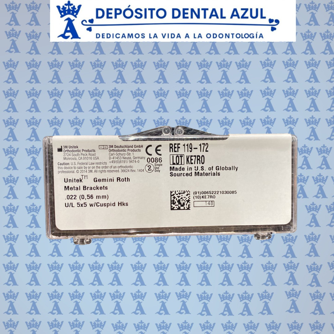 BRACKETS GEMINI ROTH .022 3M CUSPID HOOK