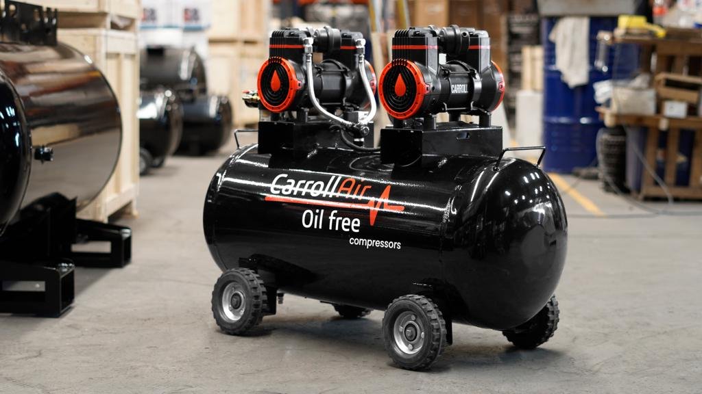 COMPRESOR CARROLL NEGRO 108L 2 CABE L/A