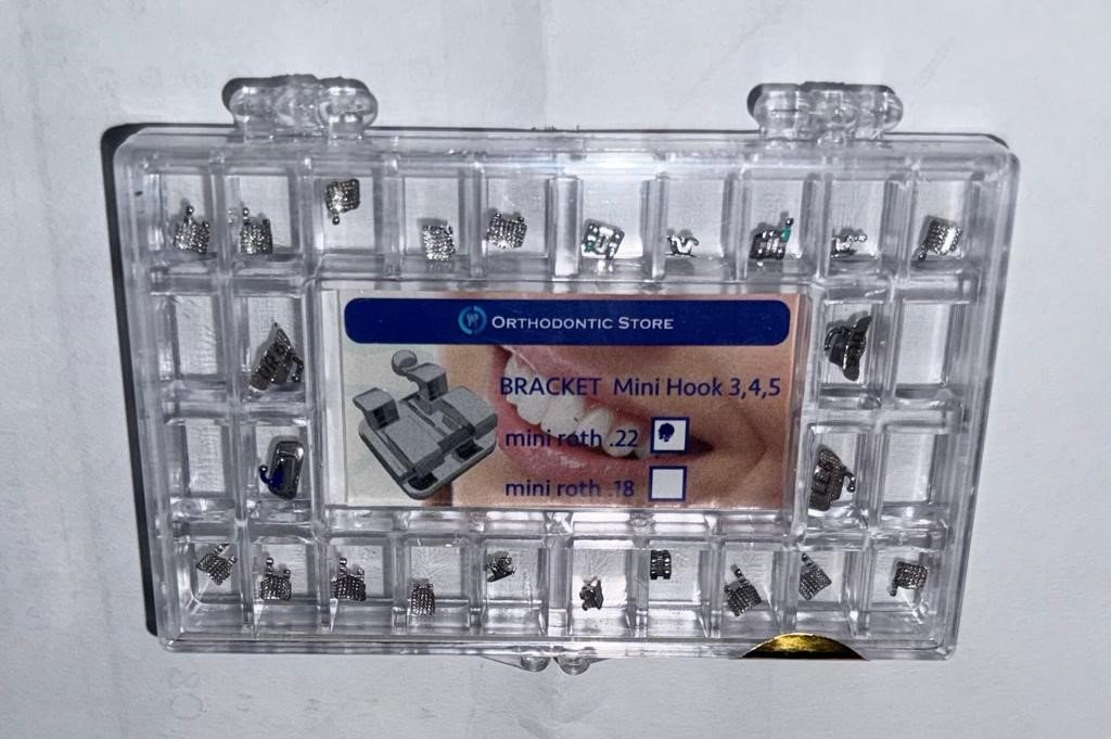 BRACKETS MINI ROTH .022 C/G 345 C/TUBO KROCK