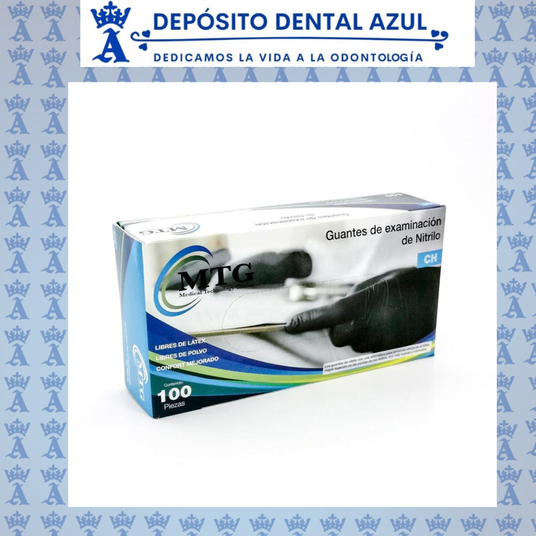 GUANTE NITRILO CH NEGRO C/100 MTG
