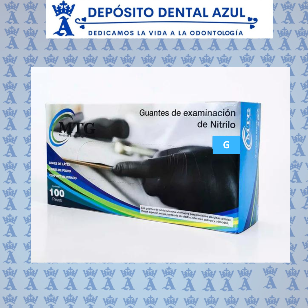 GUANTE NITRILO G NEGRO C/100 MTG