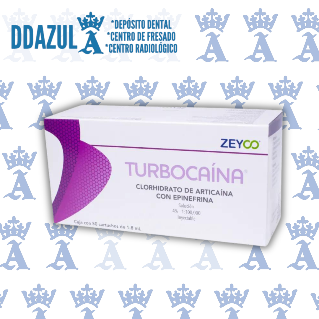 TURBOCAINA 4% ZEYCO C/50**(PLASTICO)