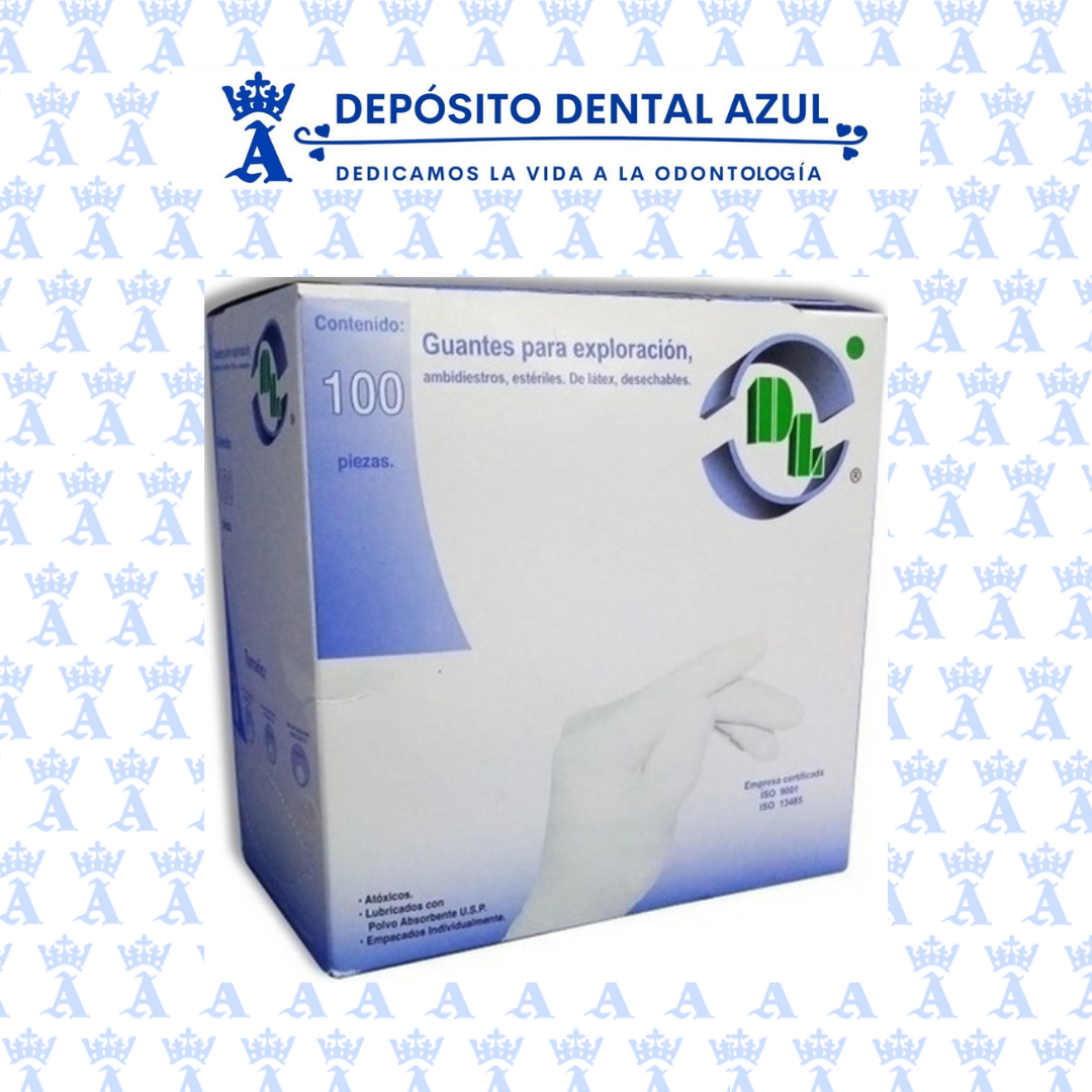GUANTE ESTERIL LATEX CHICO DENTILAB