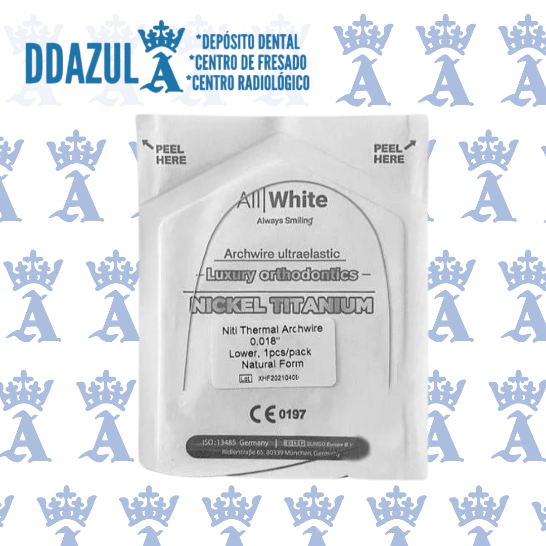 ARCO NITI TERMICO .018 SUP PZ ALL WHITE