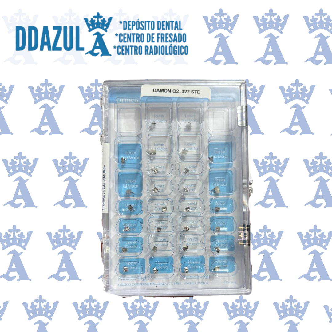 BRACKETS DAMON Q2 .022 STD C/TUBO ORMCO