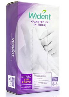 GUANTE NITRILO XCH LILA  WIDENT