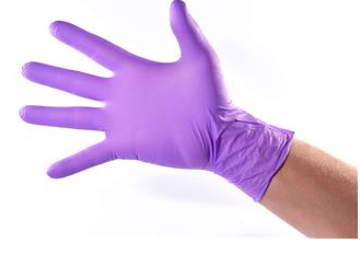 GUANTE NITRILO XCH LILA  WIDENT