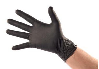 GUANTES LATEX S/POLVO XCH NEGRO WIDENT