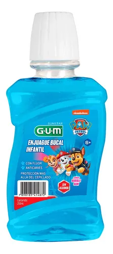 ENJUAGUE BUCAL INFANTIL PAW PATROL 250ML GUM