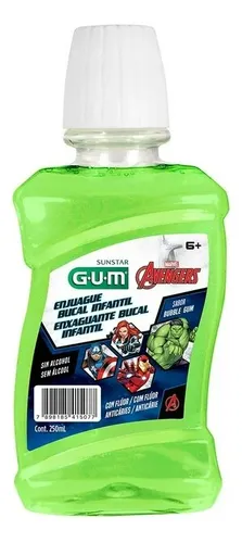 ENJUAGUE BUCAL INFANTIL AVENGER 250ML GUM