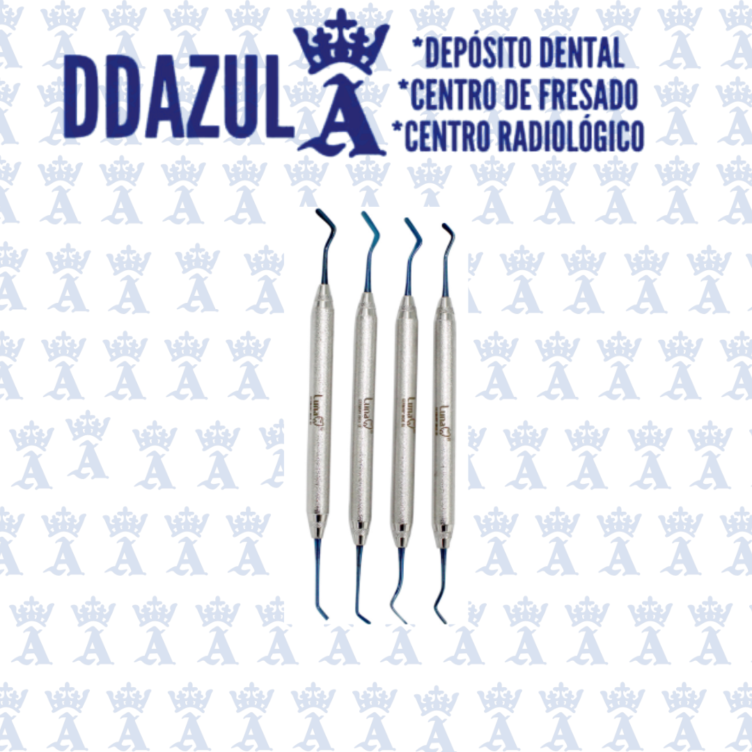 KIT ESPATULAS P/RESINA TITANIO(4 PZAS) LUNA