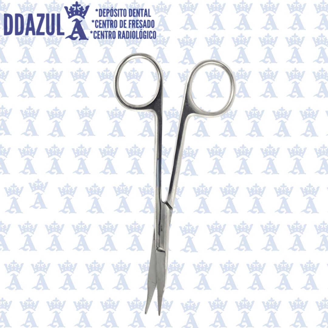 TIJERA GOLDMAN FOX CURVA 13 CMS TUNGSTENO LUNA