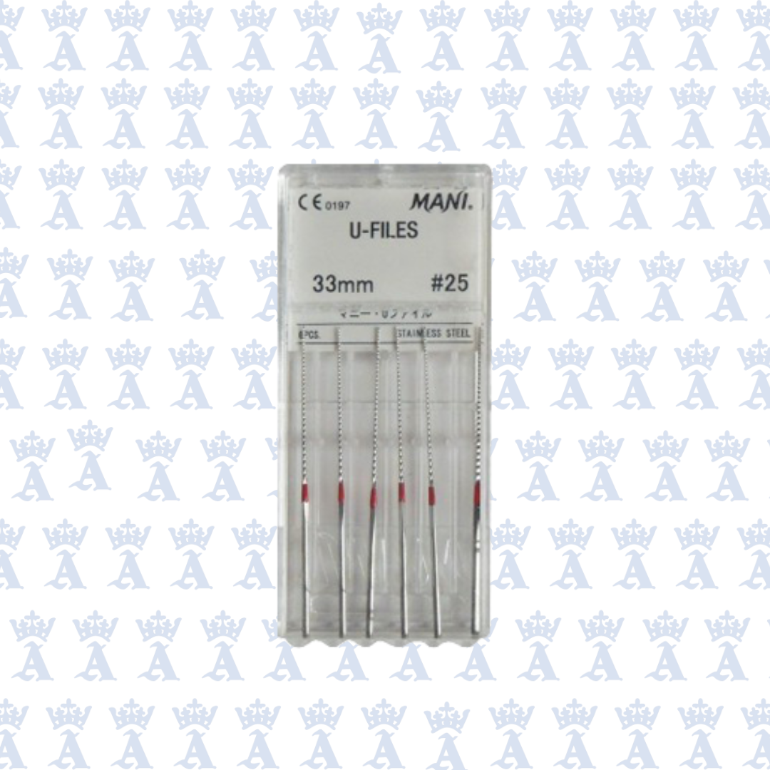 LIMAS U FILE MANI  #25 33MM-08MM C/6