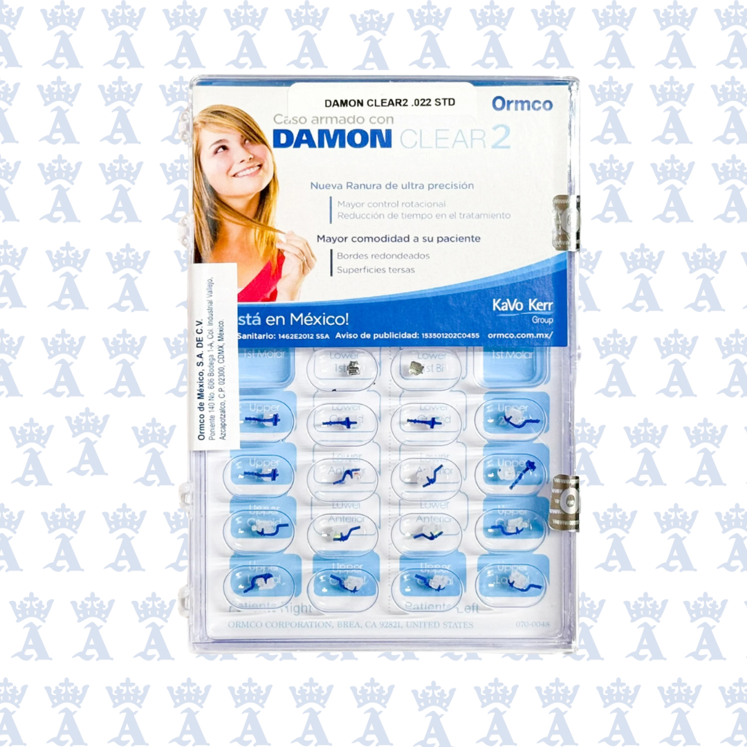 BRACKETS DAMON CLEAR 2 .022 STD C/ TUBO