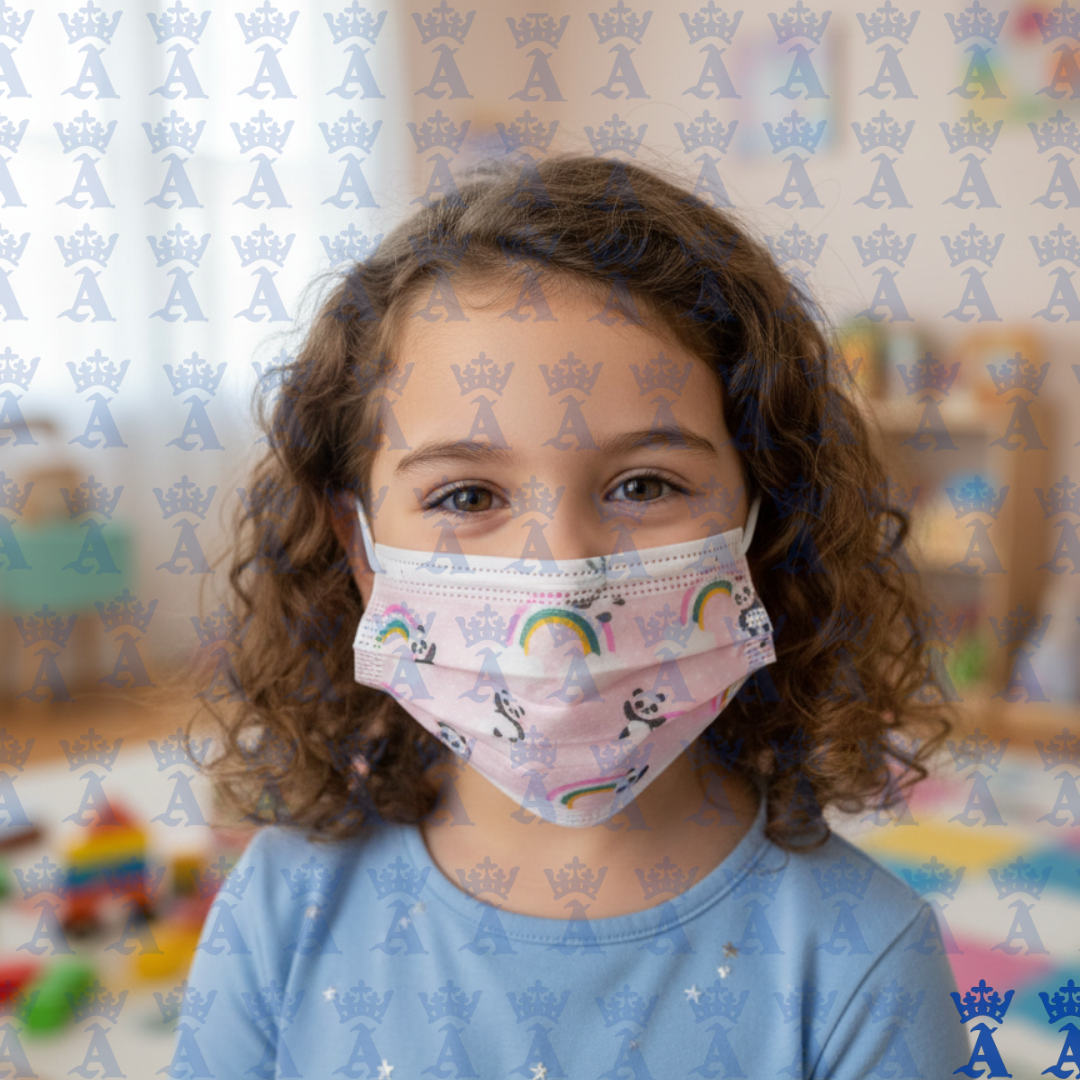 CUBRE BOCAS INFANTIL PINK PANDA C/50