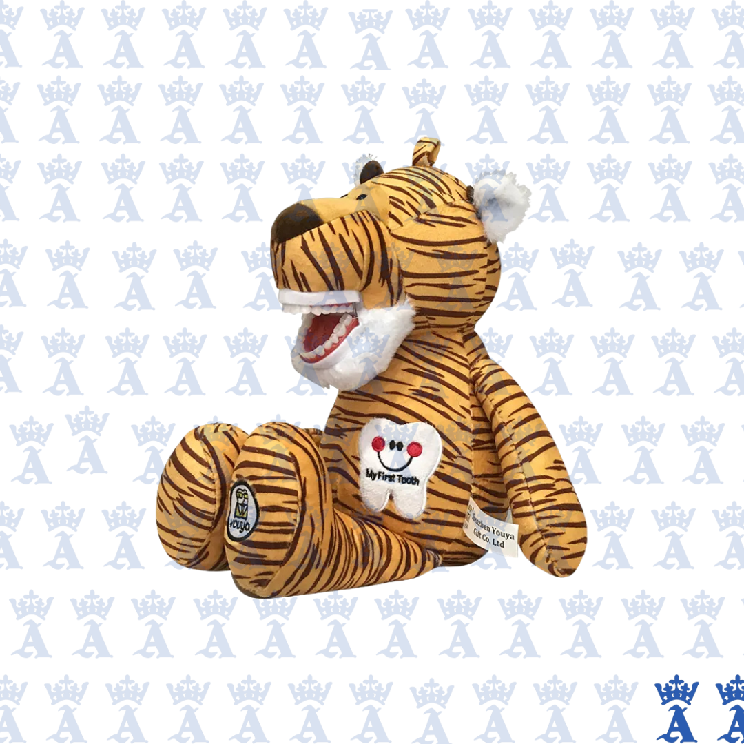 PELUCHE TIGRE DIDACTICO CON CEPILLO