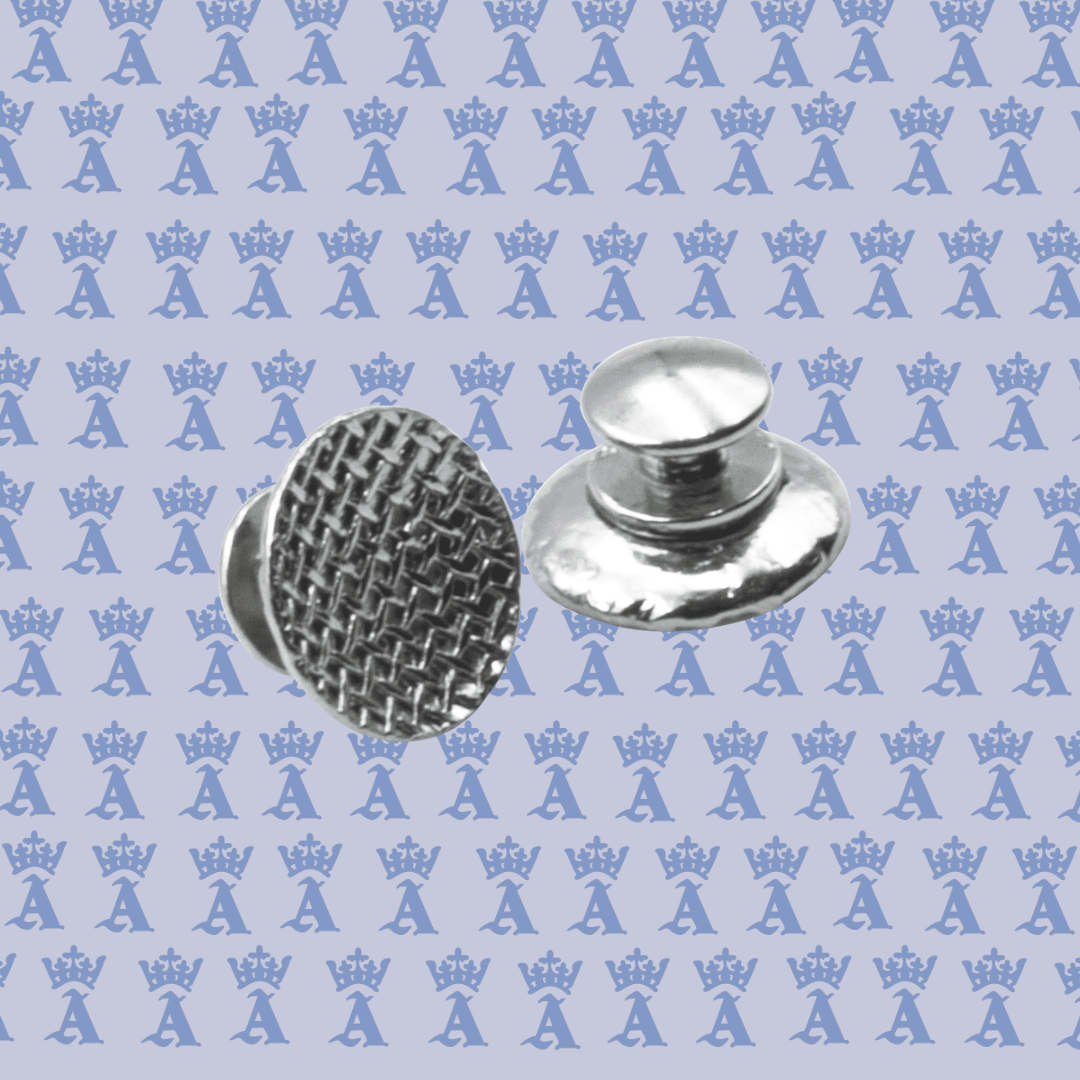 BOTON LINGUAL PLANO C/MALLA PZ BLU