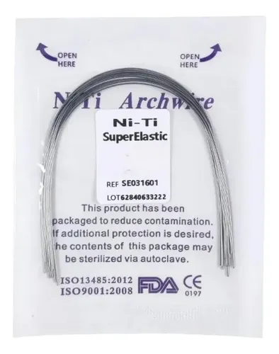 ARCO NITI SUPER ELASTIC SUP 17X25 C/10 BLU